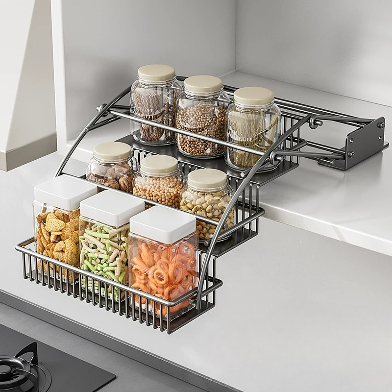 Wysuwany kosz do szafki, 3-poz – Kitchen Gadgets Hacks recenzja i cena