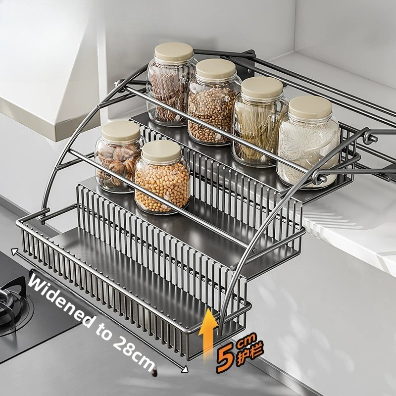 Wysuwany kosz do szafki, 3-poz – Kitchen Gadgets Hacks recenzja i cena
